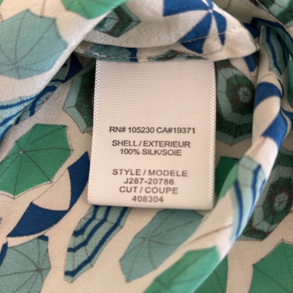 Joie Racerback 100% Silk Umbrella Tank size XS - Picture 7 of 8